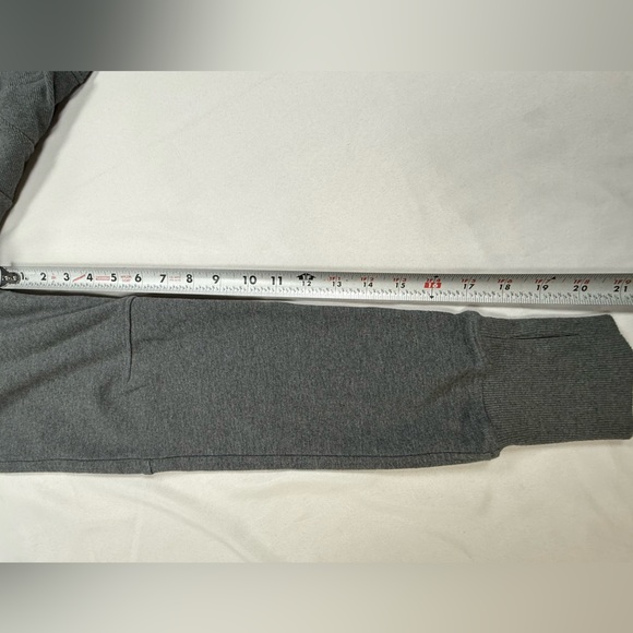 ZYIA Dark Gray Cropped Zip Hoodie with Yellow Trim - Picture 12 of 14